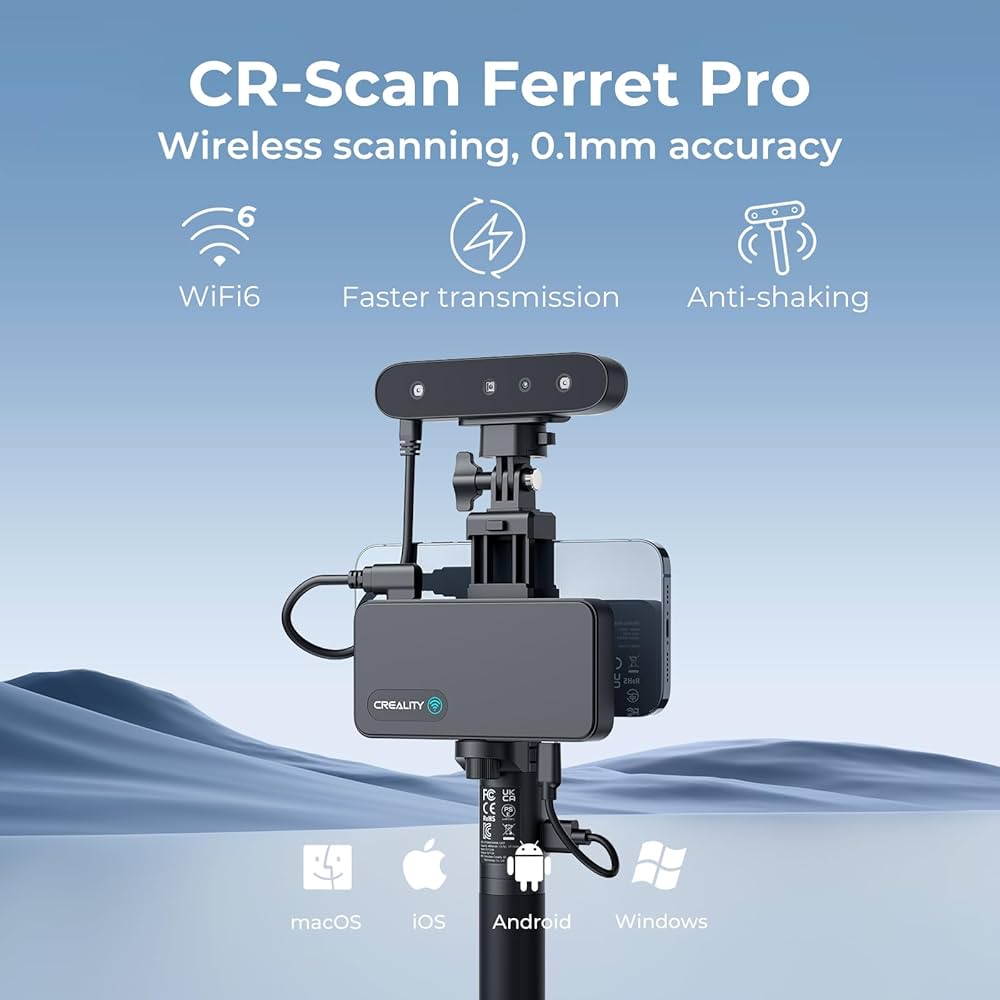 CREALITY CR-Scan Ferret Pro 3Dスキャナー Creality 3D Scanner CR-Scan Ferret Pro for 3D Printing